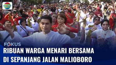 Peringati 11 Tahun UU Daerah Istimewa Yogyakarta, Ribuan Warga Menari Bersama di Malioboro | Fokus