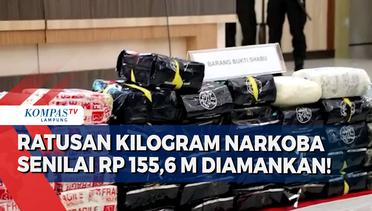 Ratusan Kilogram Narkoba Diamankan Polda Lampung