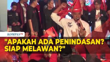 [FULL] Singgung Gaya Jawab di Debat, Ganjar Pidato di Hajatan Rakyat Makassar