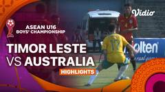Timor Leste vs Australia - Highlights | ASEAN U16 Boys Championships 2024