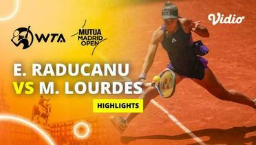 Emma Raducanu vs Maria Lourdes - Highlights | WTA Mutua Madrid Open 2024