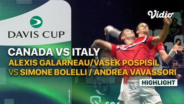 Highlights | Canada (Alexis Galarneau/Vasek Pospisil) vs Italy (Simone Bolelli/Andrea Vavassori) | Davis Cup 2023