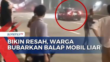 Gunakan Batu dan Kayu, Warga Tanjung Duren Bubarkan Aksi Balap Mobil Liar!