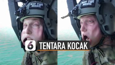 Kocak, Aksi Tentara Luar Negeri Saat Gabut di Helikopter