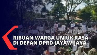 Ribuan Orang Unjuk Rasa Kepung Kantor DPRD Jayawijaya Tolak Pemekaran Daerah Otonomi Baru