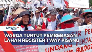 Warga Demo Tuntut Pembebasan Lahan Register 1 Way Pisang