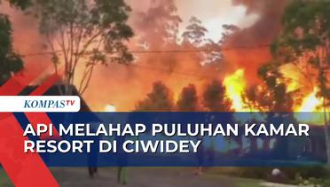 Puluhan Kamar Penginapan di Emte Resort Ciwidey Ludes Terbakar!