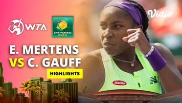 Elise Mertens vs Coco Gauff- Highlights | WTA BNP Paribas Open 2024