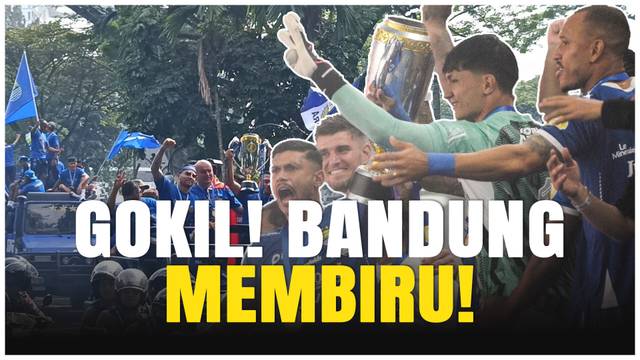 Bandung Berpesta! Momen Haru & Seru Persib Angkat Trofi BRI Liga 1 Musim Ini