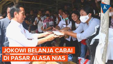Kunjungi Pasar Alasa di Nias, Jokowi Beri Bantuan hingga Belanja Cabai