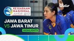 Semifinal Putri: Jawa Barat vs Jawa Timur - Highlights | Kejurnas Junior 2023