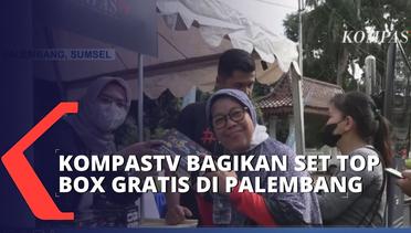 KompasTV Bagi-Bagi Set Top Box Gratis ke Warga Palembang