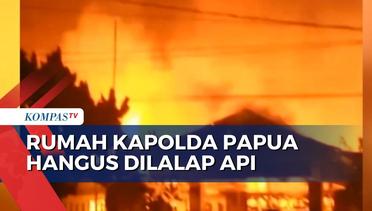 Kebakaran Hanguskan Rumah Dinas Kapolda Papua di Jayapura, 6 Mobil Damkar Diturunkan