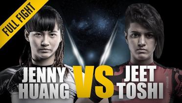 ONE- Full Fight - Jenny Huang vs. Jeet Toshi - Segitiga Lengan Yang Menakjubkan - September 2016