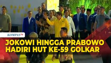 Momen Jokowi hingga Prabowo Tiba di Puncak HUT ke-59 Golkar