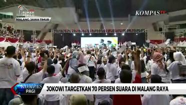 Jokowi Targetkan Menang 70 Persen Suara di Malang Raya