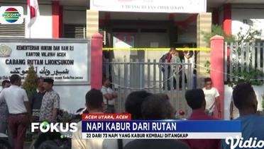 Puluhan Napi Rutan Lhoksukon Aceh Kabur Usai Dobrak Pintu Tahanan - Fokus Pagi