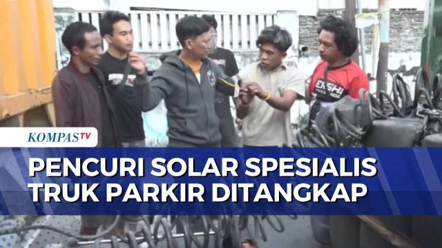 Spesialis Pencuri Solar Truk di Makassar Dibekuk, Polisi Sita 37 Liter Solar