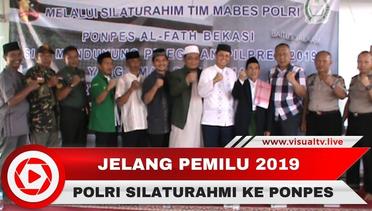 Cegah Isu Negatif Jelang Pemilu 2019, Kepolisian Silaturahmi ke Ponpes Al Fath Bekasi