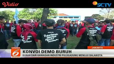 Konvoi Demo Buruh - Liputan 6 Siang