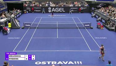 Match Highlights | Barbora Krejcikova vs Elena Rybakina | WTA Agel Open 2022