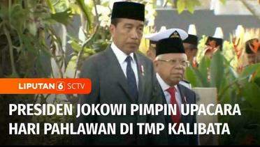 Peringati Hari Pahlawan, Presiden Jokowi Pimpin Upacara dan Tabur Bunga di TMP Kalibata | Liputan 6