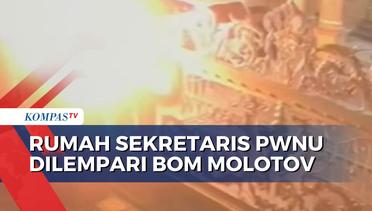 Terekam CCTV Rumah Sekretaris PWNU Lampung Dilempari Bom Molotov oleh OTK