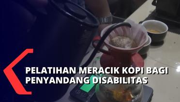 Penyandang Disabilitas di Jambi Mengikuti Pelatihan Cara Meracik dan Menyajikan Kopi