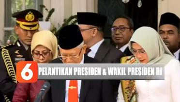 Ma'ruf Amin Berangkat ke Gedung DPR Jelang Pelantikan - Pelantikan Presiden