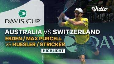 Highlights | Australia (Matthew Ebden/Max Purcell) vs Switzerland (Andrea-Marc Huesler/Dominic Stricker) | Davis Cup 2023