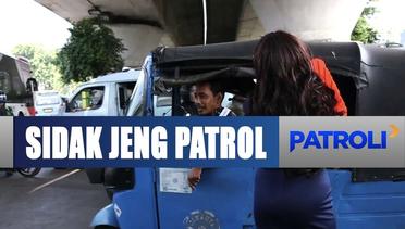 Aksi Jeng Patrol Sidak Sopir Bajaj yang Mangkal Sembarangan