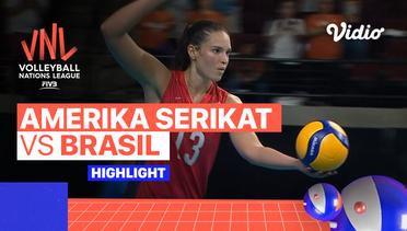 Match Highlights | Amerika Serikat vs Brazil | Women's Volleyball Nations League 2022