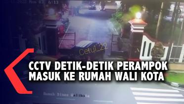 CCTV Detik-Detik Perampok Masuk ke Rumah Dinas Wali Kota Blitar