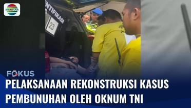 Polisi Gelar Rekonstruksi Kasus Penganiayaan dan Pembunuhan oleh Oknum TNI di Aceh | Fokus