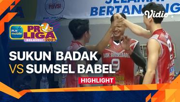 Highlights | Kudus Sukun Badak vs Palembang Bank Sumsel Babel | PLN Mobile Proliga Putra 2023