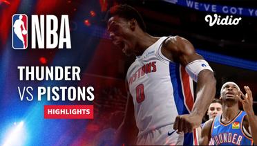 Oklahoma City Thunder vs Detroit Pistons - Highlights | NBA Regular Season 2023/24