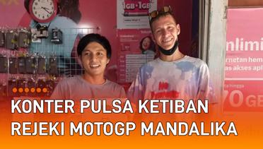 MotoGP Mandalika, Konter Pulsa Ketiban Rejeki Rider