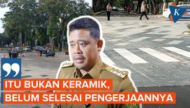 Bobby Bantah Jalan Sudirman Medan Licin karena Berbahan Keramik