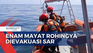 Enam Mayat Rohingya Dievakuasi SAR di Perairan Laut Aceh Jaya