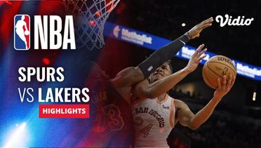San Antonio Spurs vs LA Lakers - Highlights | NBA Regular Season 2023/24