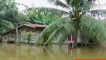 Banjir Rendam 4 Kabupaten di Riau hingga Taman Dinosaurus di Yogyakarta