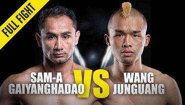 Sam-A Gaiyanghadao vs. Wang Junguang - ONE Full Fight - December 2019