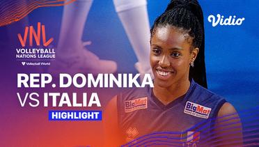 Match Highlights | Republik Dominika vs Italia | Women’s Volleyball Nations League 2023