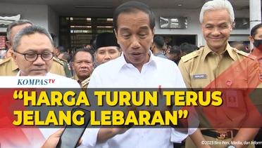 Ekspresi Ganjar dan Zulkifli Dampingi Presiden Jokowi Sidak Pasar Selo di Boyolali