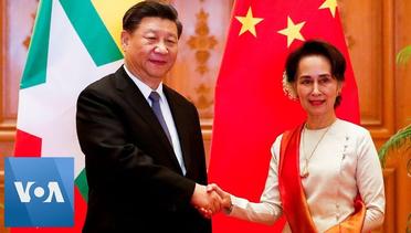 China’s Xi, Myanmar’s Aung San Suu Kyi Meet, Oversee Signing of Agreements in Naypyitaw