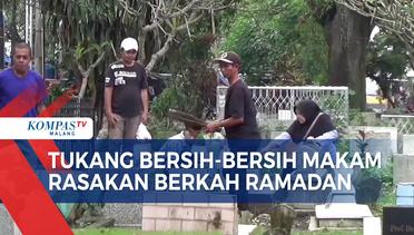 Berkah Ramadan Bagi Tukang Bersih-Bersih Makam