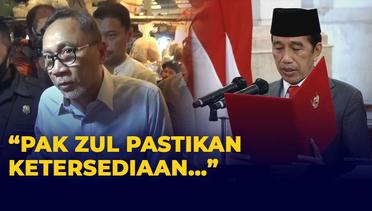 Perintah Khusus Jokowi Untuk Mendag Zulkifli Hasan: Pak Zul Pastikan Ketersediaan Pangan
