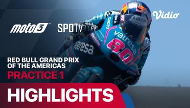 MotoGP 2024 Round 3 - Red Bull Grand Prix of The Americas Moto3: Practice 1 - Highlights | MotoGP 2024