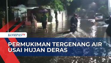 Jakarta Diguyur Hujan Deras, Genangan Air Rendam Permukiman di Kawasan Mampang