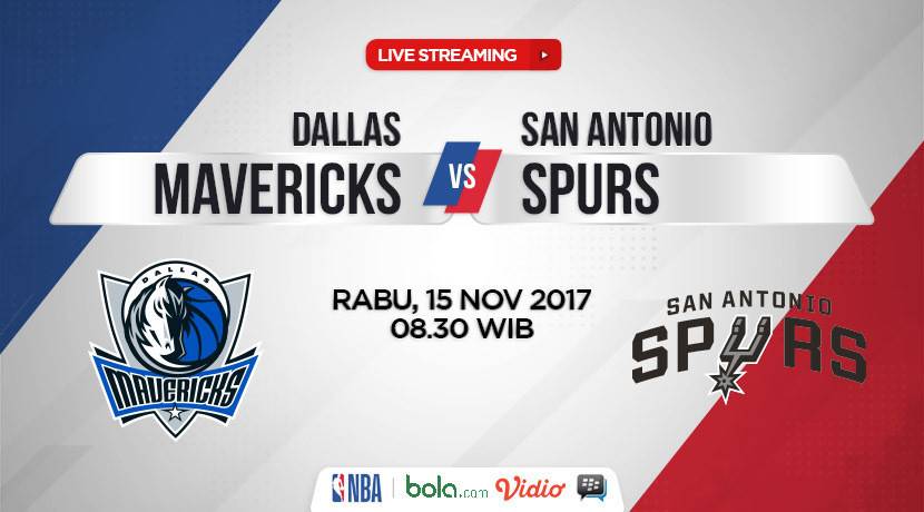 [15 Nov 08:30] Live Streaming NBA - San Antonio Spurs vs Dallas Mavericks